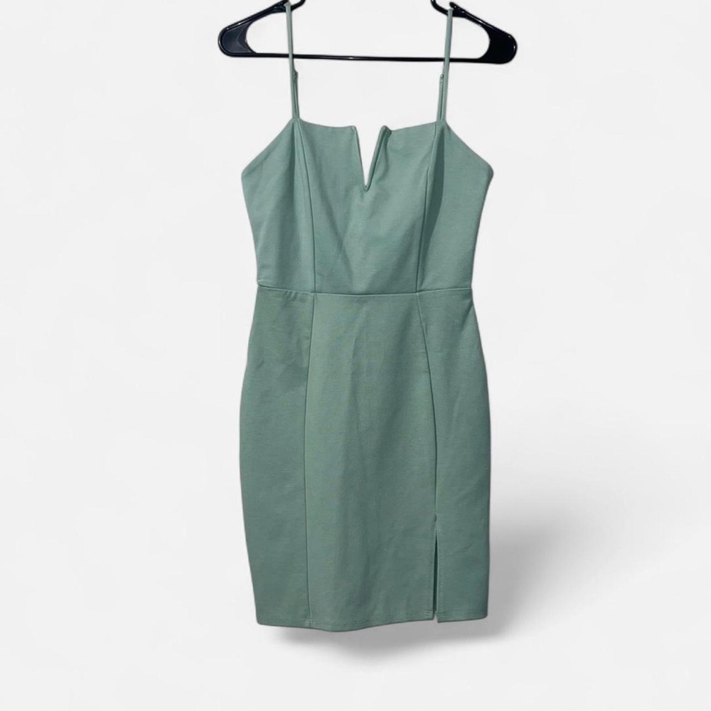 Iris Sage Green Dress with a Flattering fit